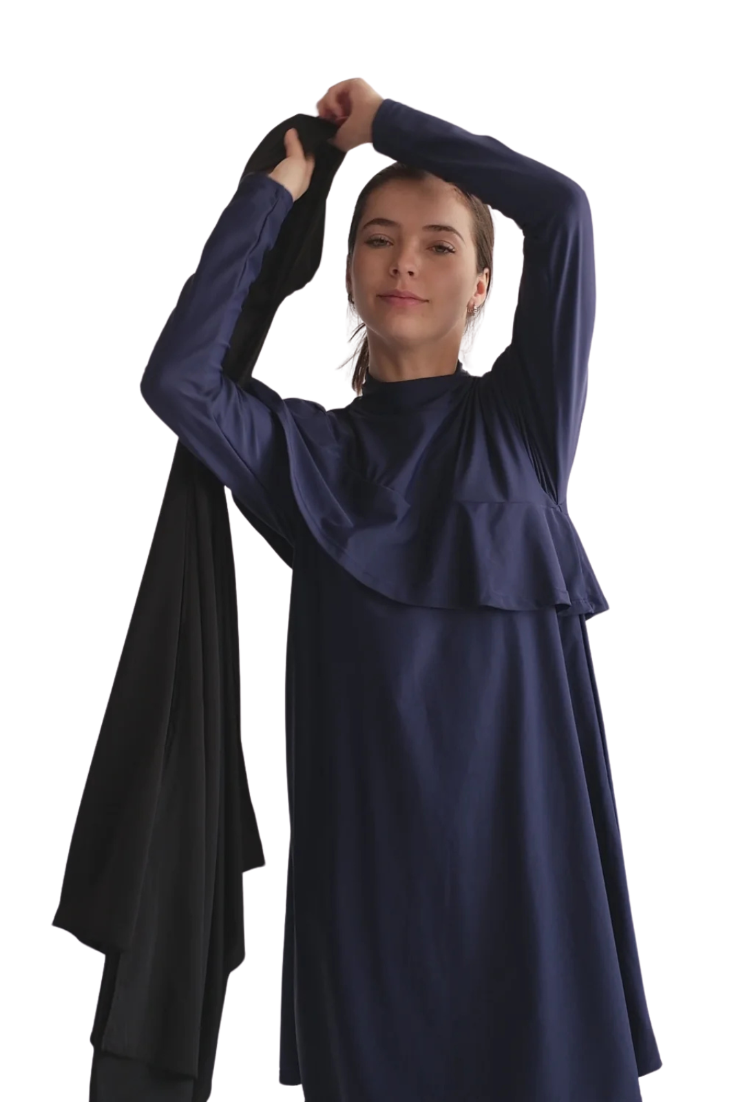 Ruffle Modest Swim Dress