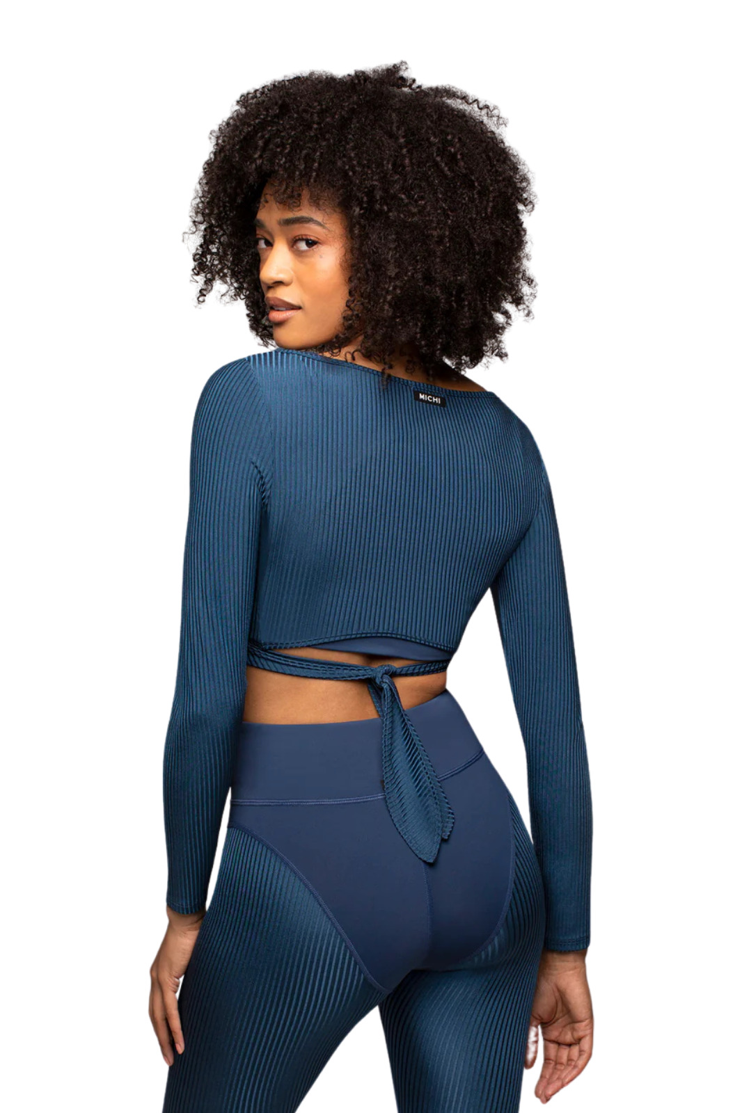 Ambient Ribbed Wrap Top