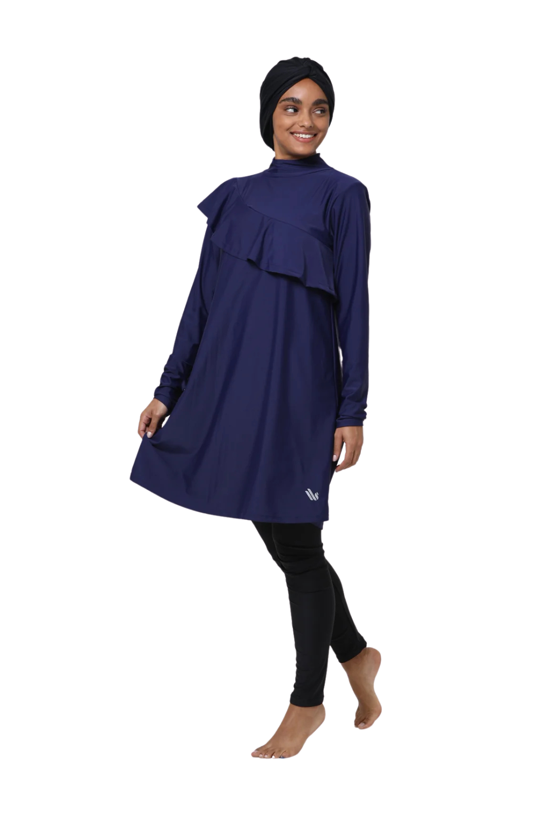 Ruffle Modest Swim Dress