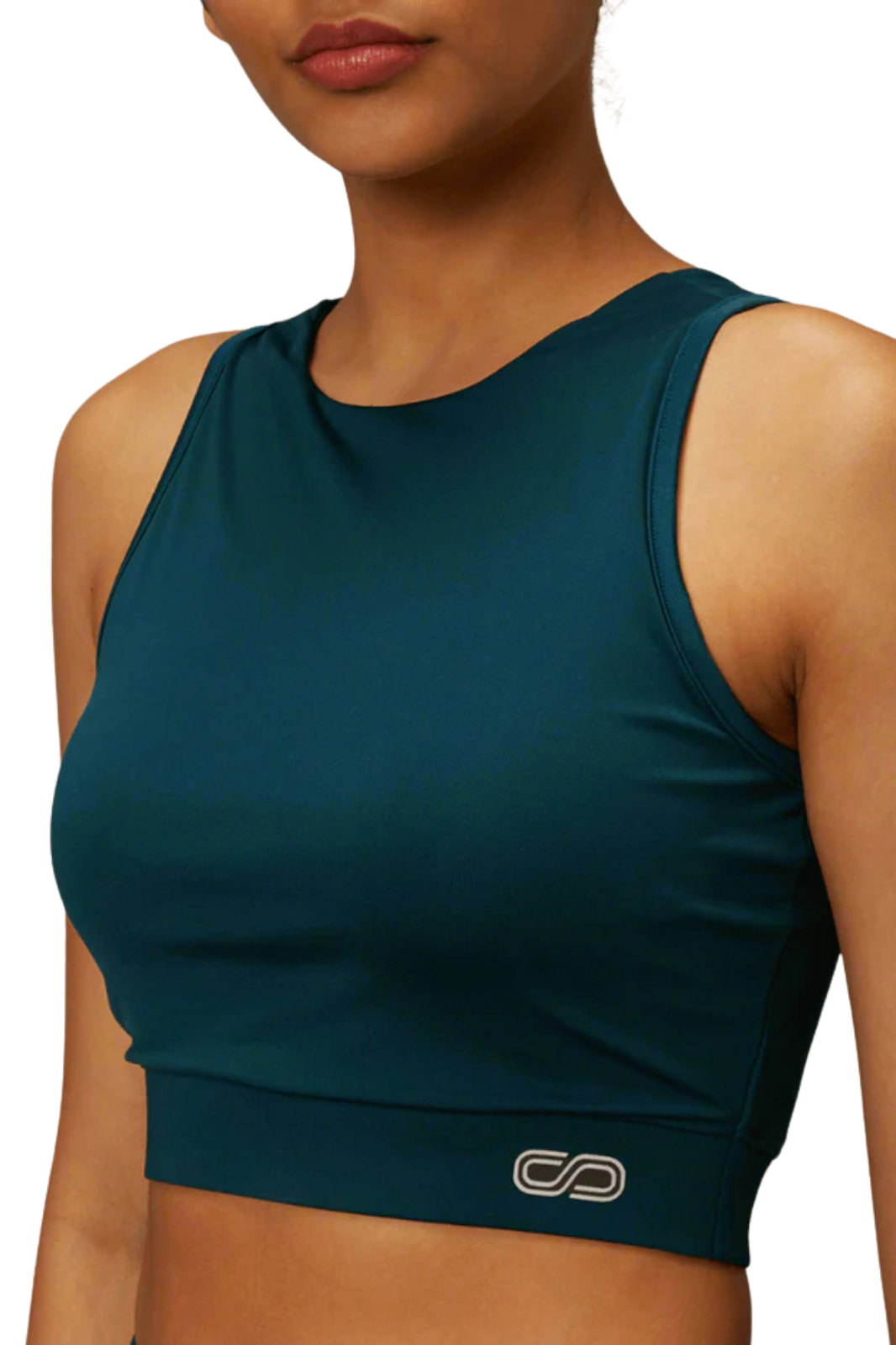 Padded Cross Back Crop Top