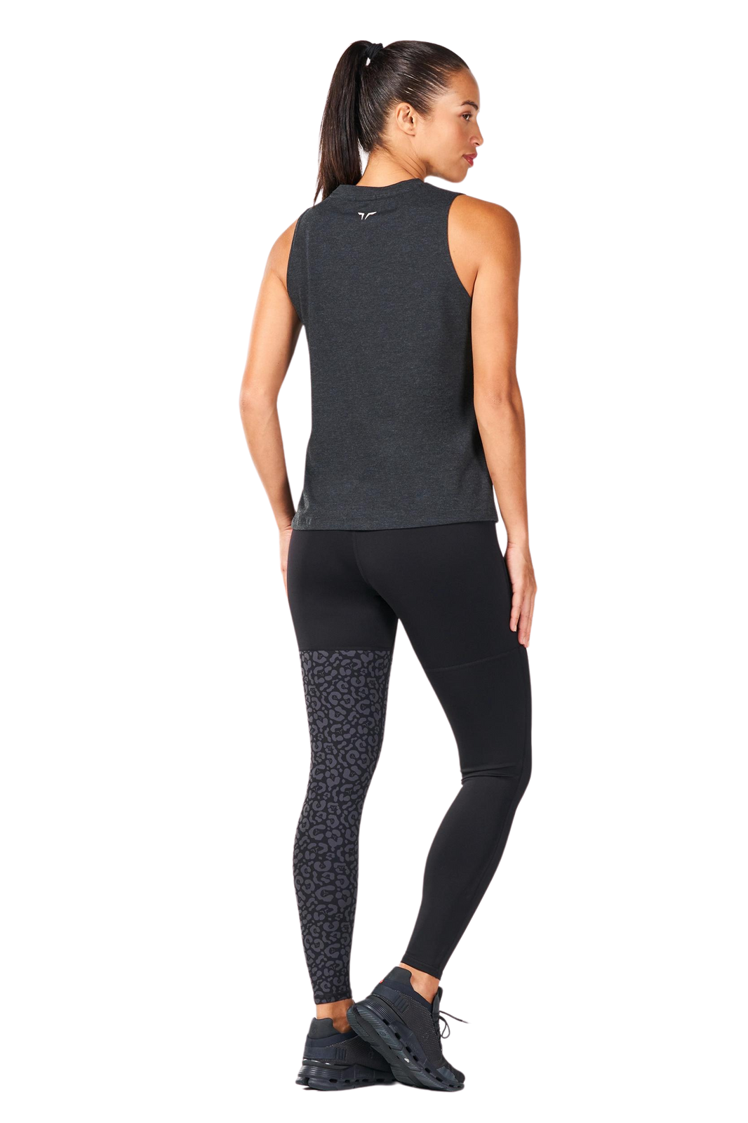 back view of Soft Cotton Gym Tank for Women