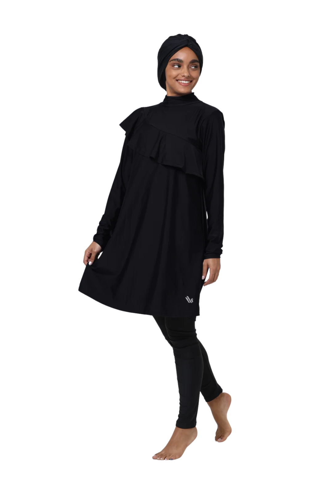 Ruffle Modest Swim Dress