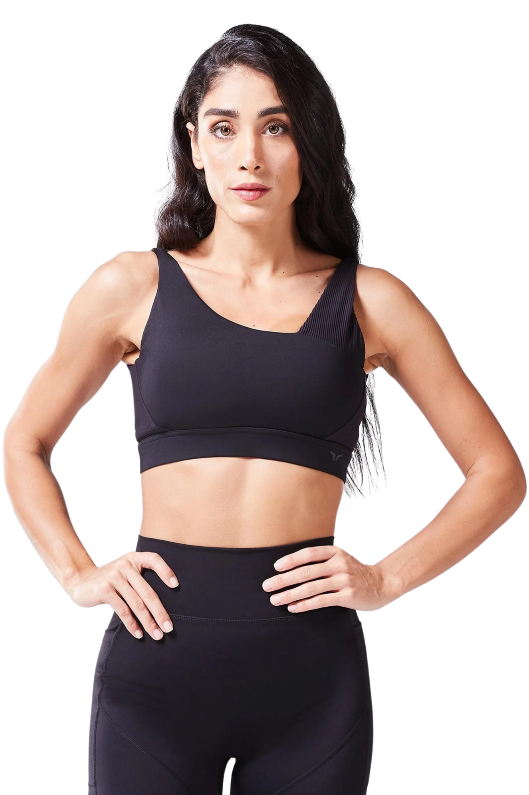 Code Asymmetric Glitch Bra