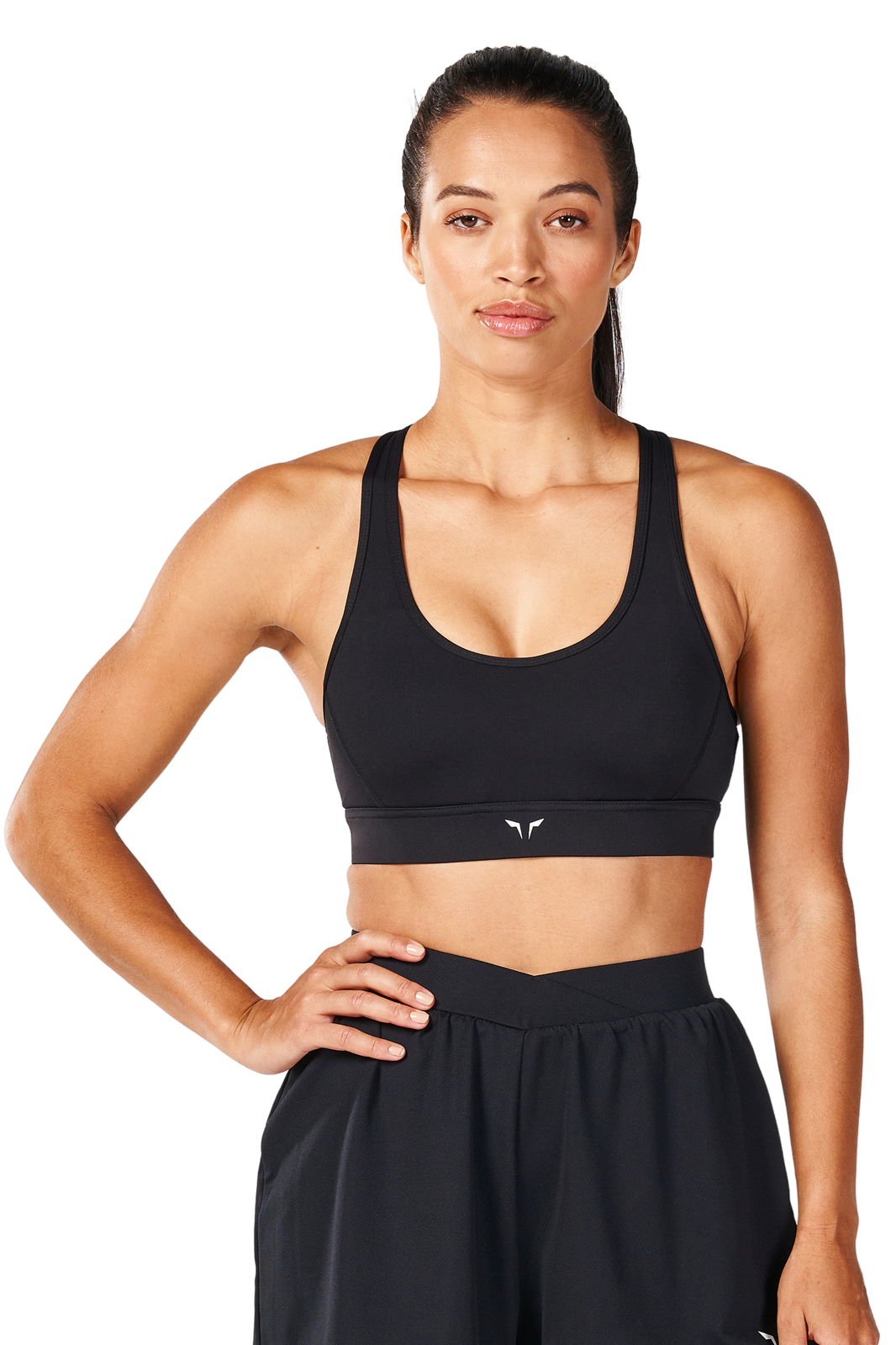 High Support   Black Sports Bra for Women