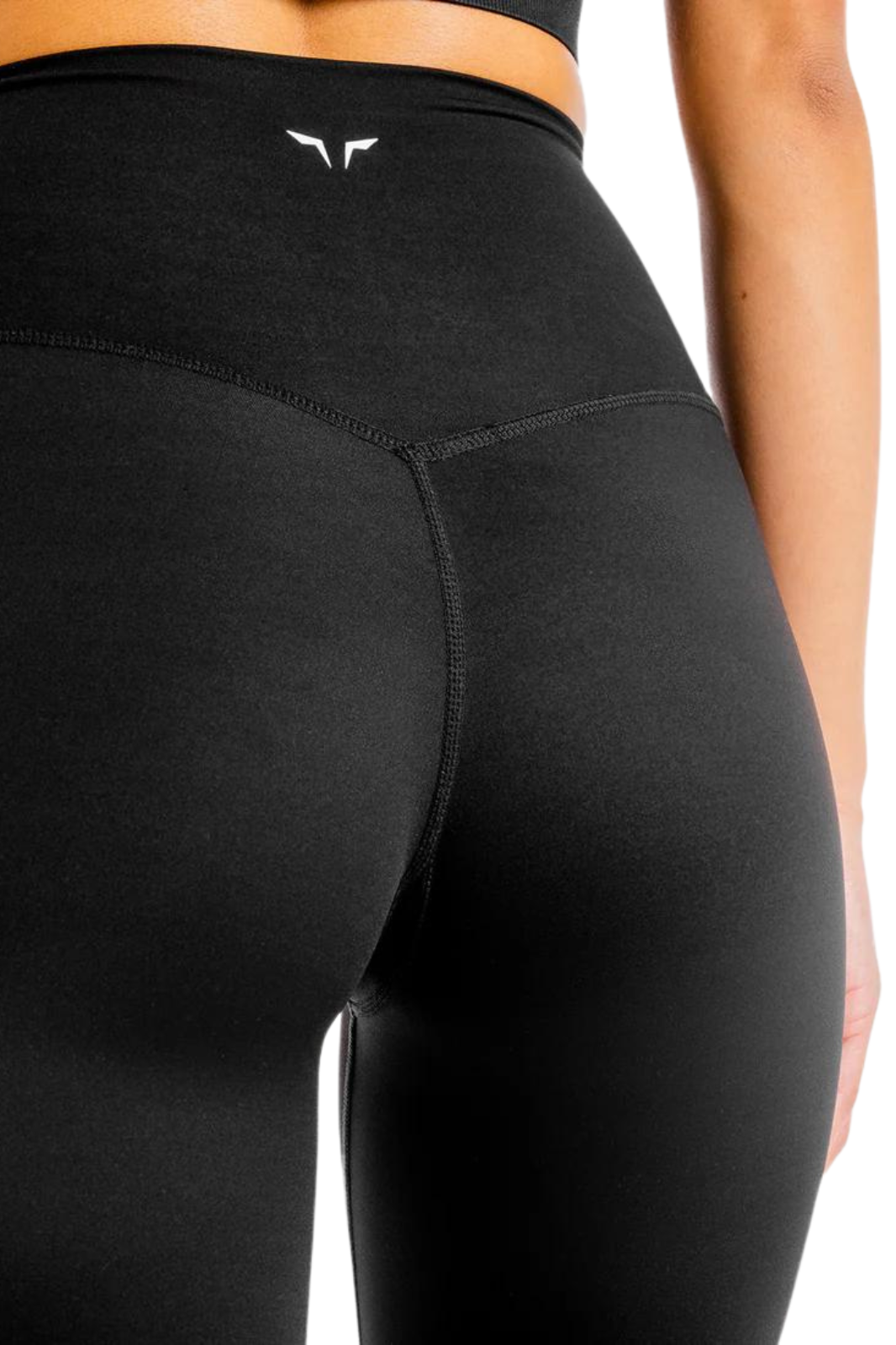 back of Core Agile Leggings - Squatwolf | High-Rise Black Fitness Leggings