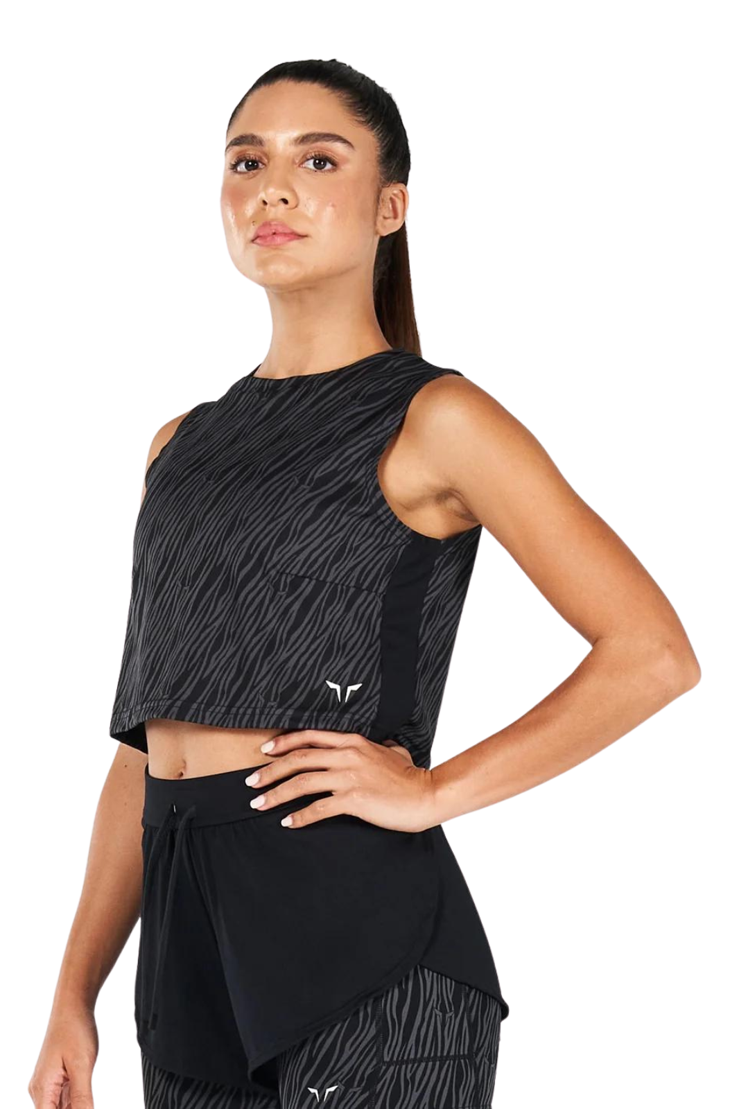 SquatWolf Core Wild Print Crop Tank  for Women