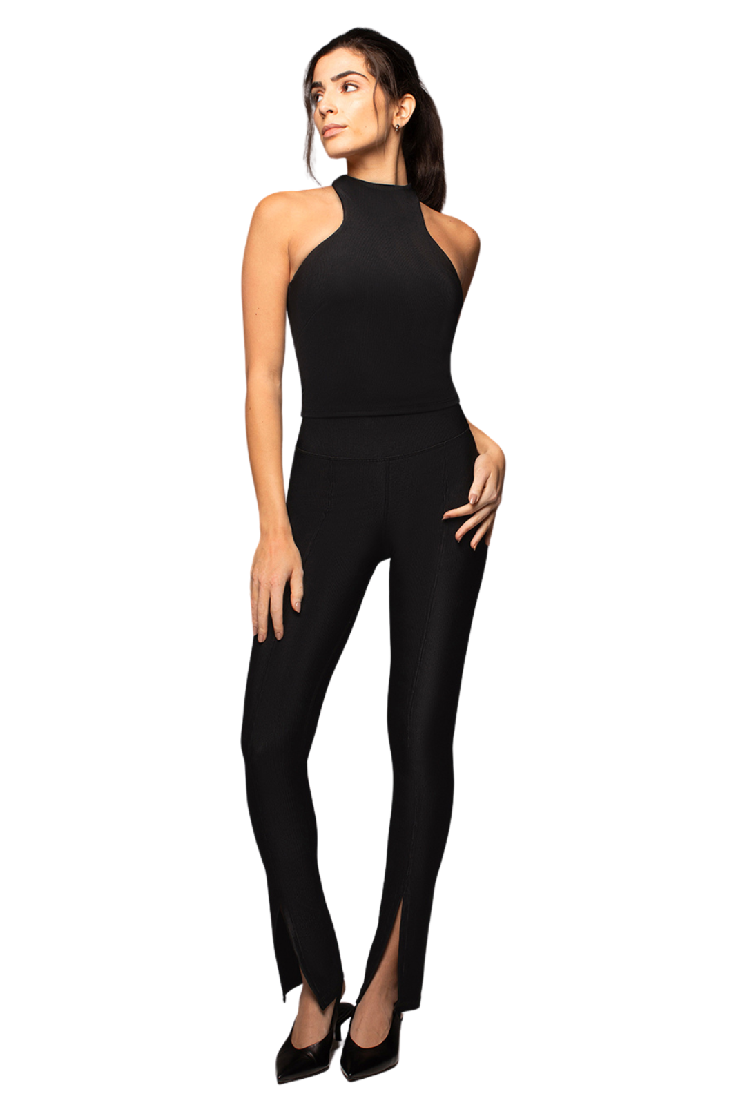 Horizon Ribbed Crop Top - Stylish Black Crop Top for Women