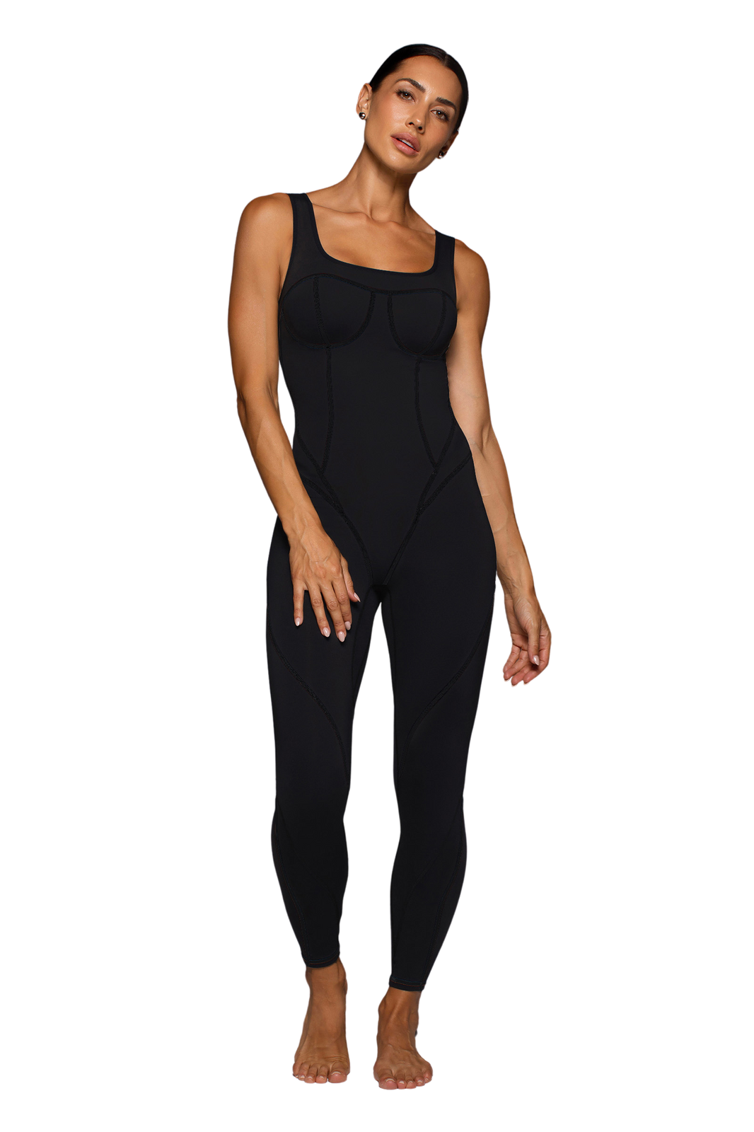 Michi Incite Black Jumpsuit for Gym