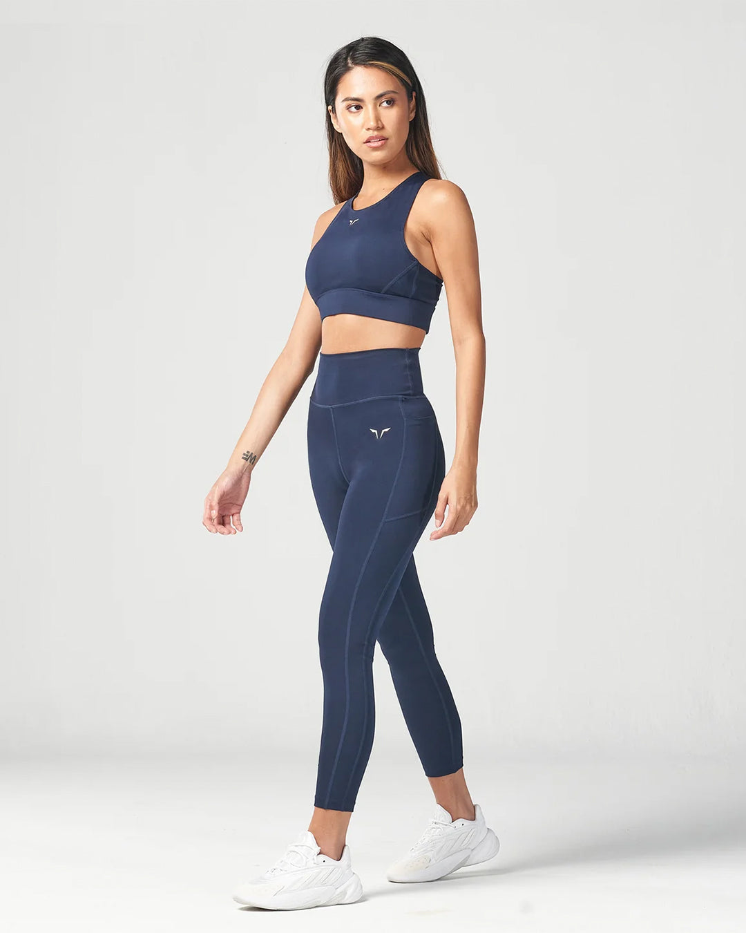 side_view_of_Navy_High-Waisted_Sports_Leggings