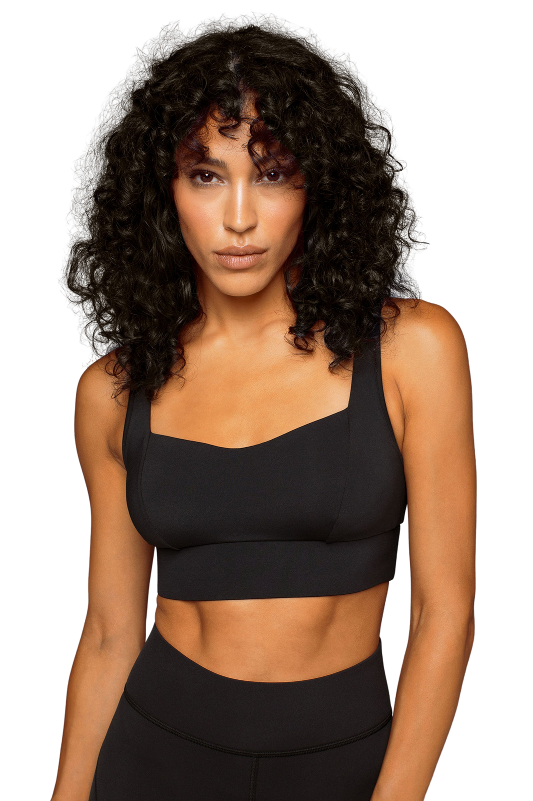 Michi Longline Sports Bra - Black Training Bra with High Support