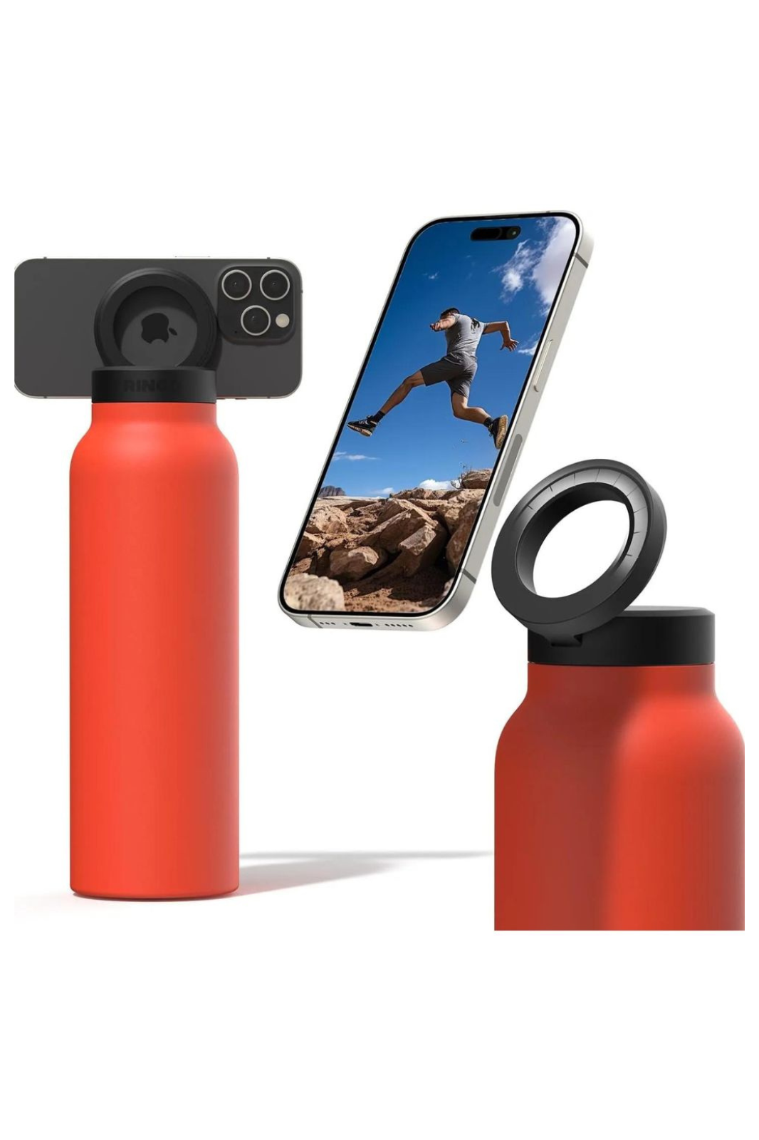MagSafe Water Bottle W/ Magnetic Booster Ring - 946 ml / 32 Oz