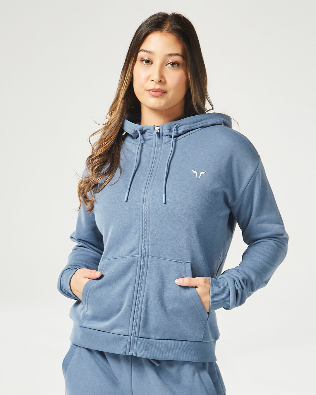 Squatwolf blue Zip-Up Hoodie