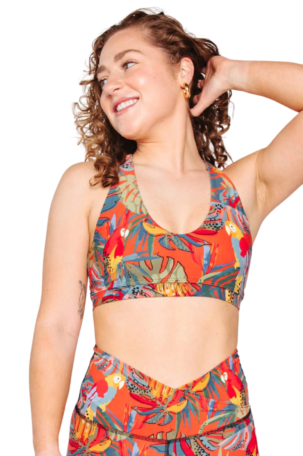 Yoga Democracy Printed High-Support Sports Bra