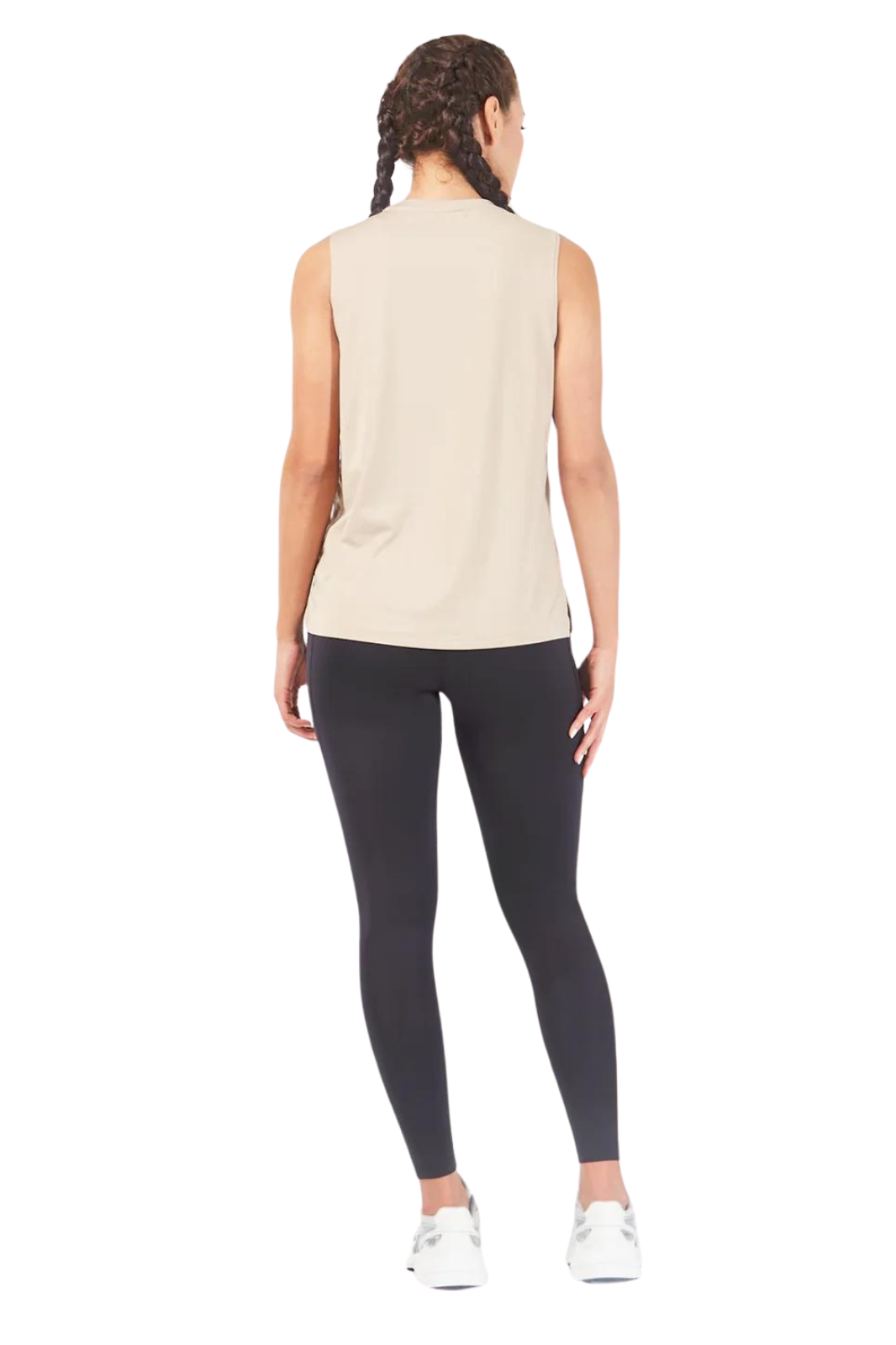 back view of Crew Tank for Women material view