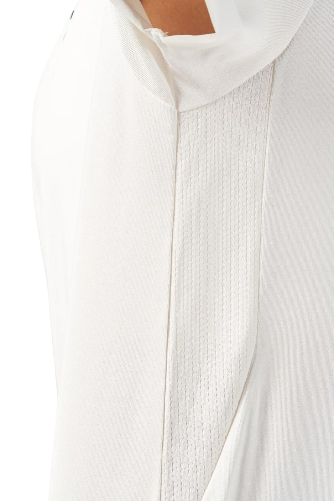 fabric of WHITE  loose Fit T-shirt for Gym