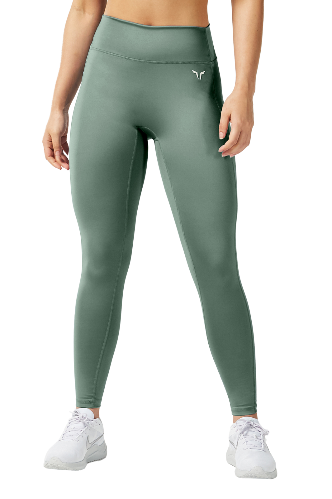 green Length Leggings with Pockets