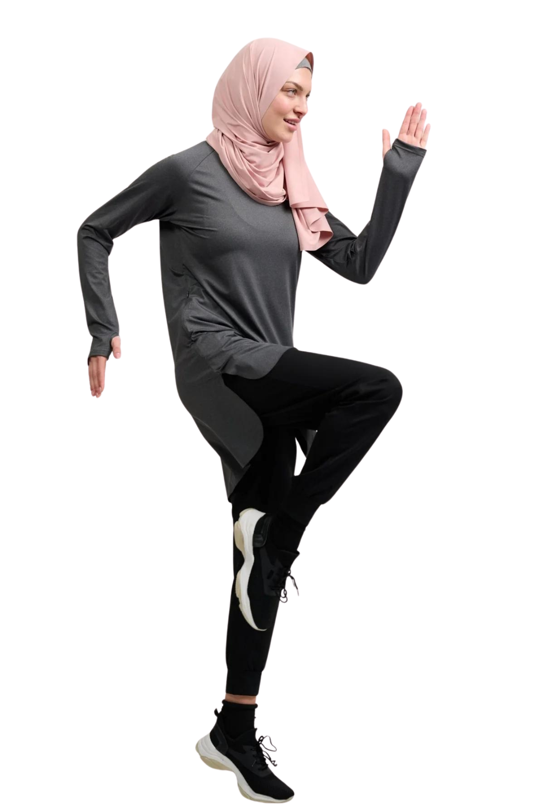 running in modest activwear
