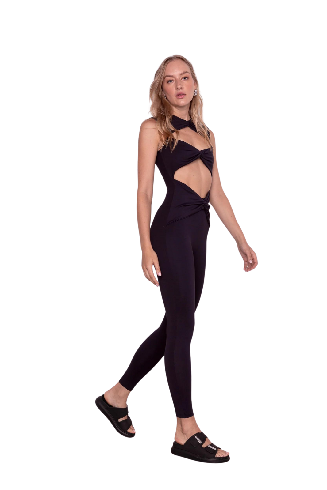 side Women's Active Full Suit with Comfy Top