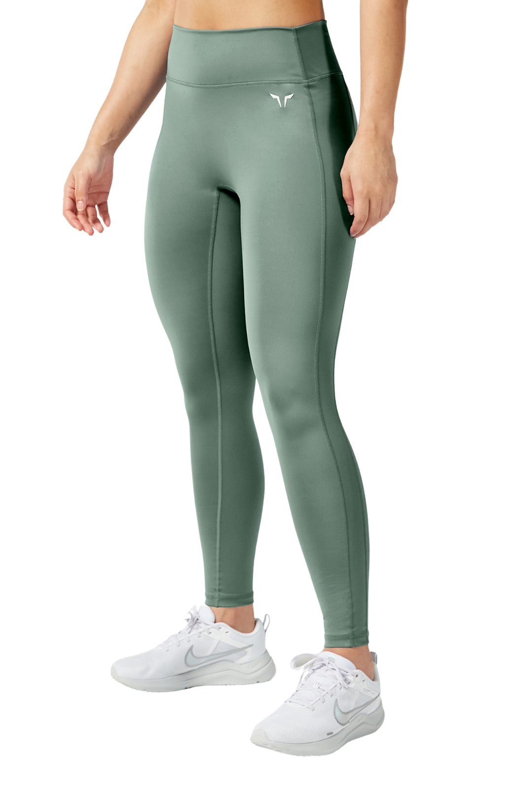 green Length Leggings with Pockets