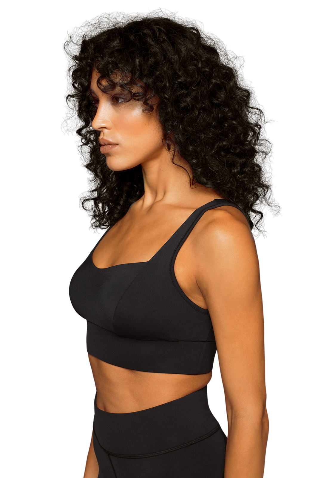 Michi Longline Sports Bra - Black Training Bra with High Support