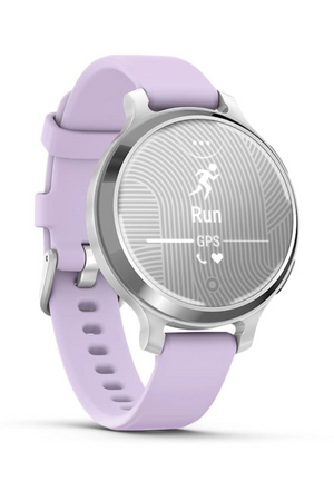 Active Silver W/ Purple Jasmine Silicone Band