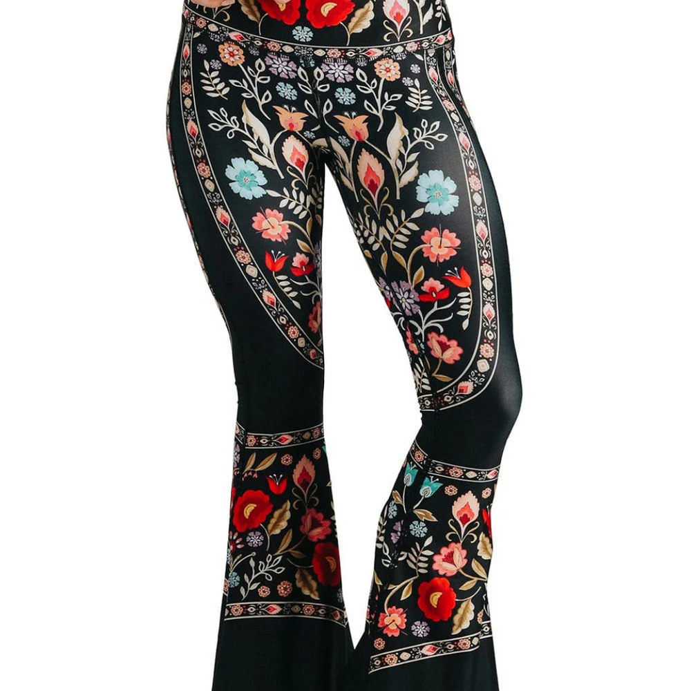 
                      
                        Yoga Democracy Printed Bell Bottom Leggings
                      
                    