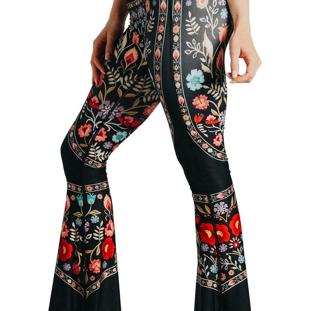 
                      
                        Yoga Democracy Printed Bell Bottom Leggings
                      
                    