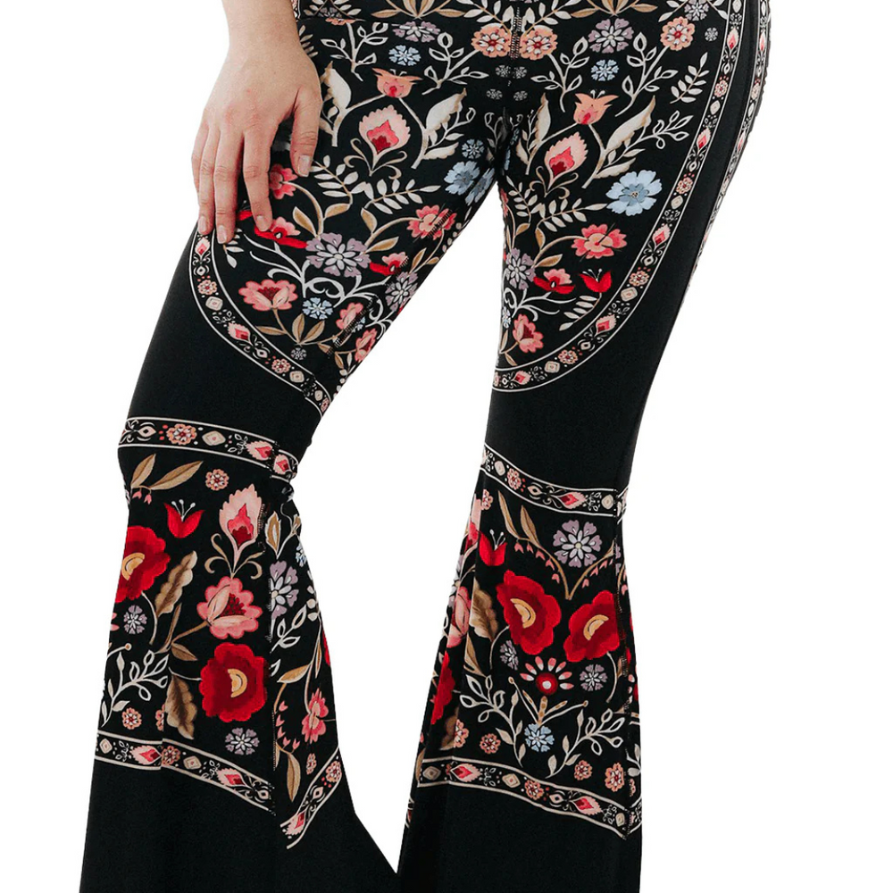 
                      
                        Yoga Democracy Printed Bell Bottom Leggings
                      
                    