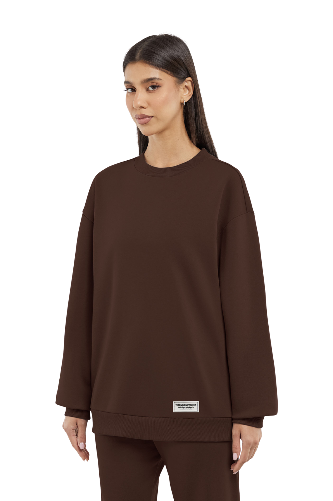 Oversized Organic Cotton Blend Sweatshirt