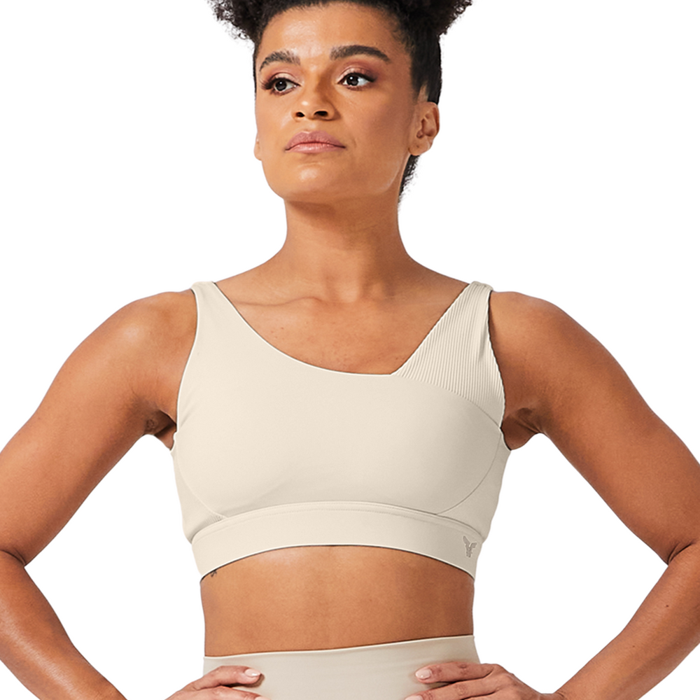 
                      
                        Code Ribbed Asymmetric Bra
                      
                    