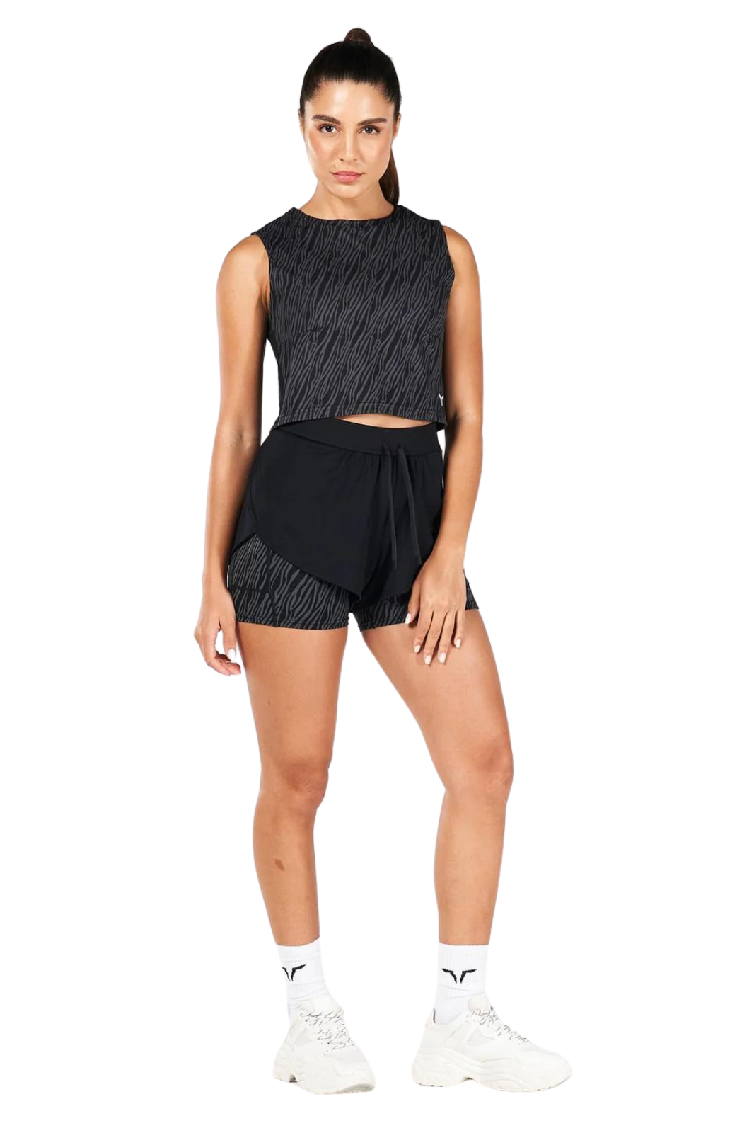 SquatWolf Core Wild Print Crop Tank  for Women
