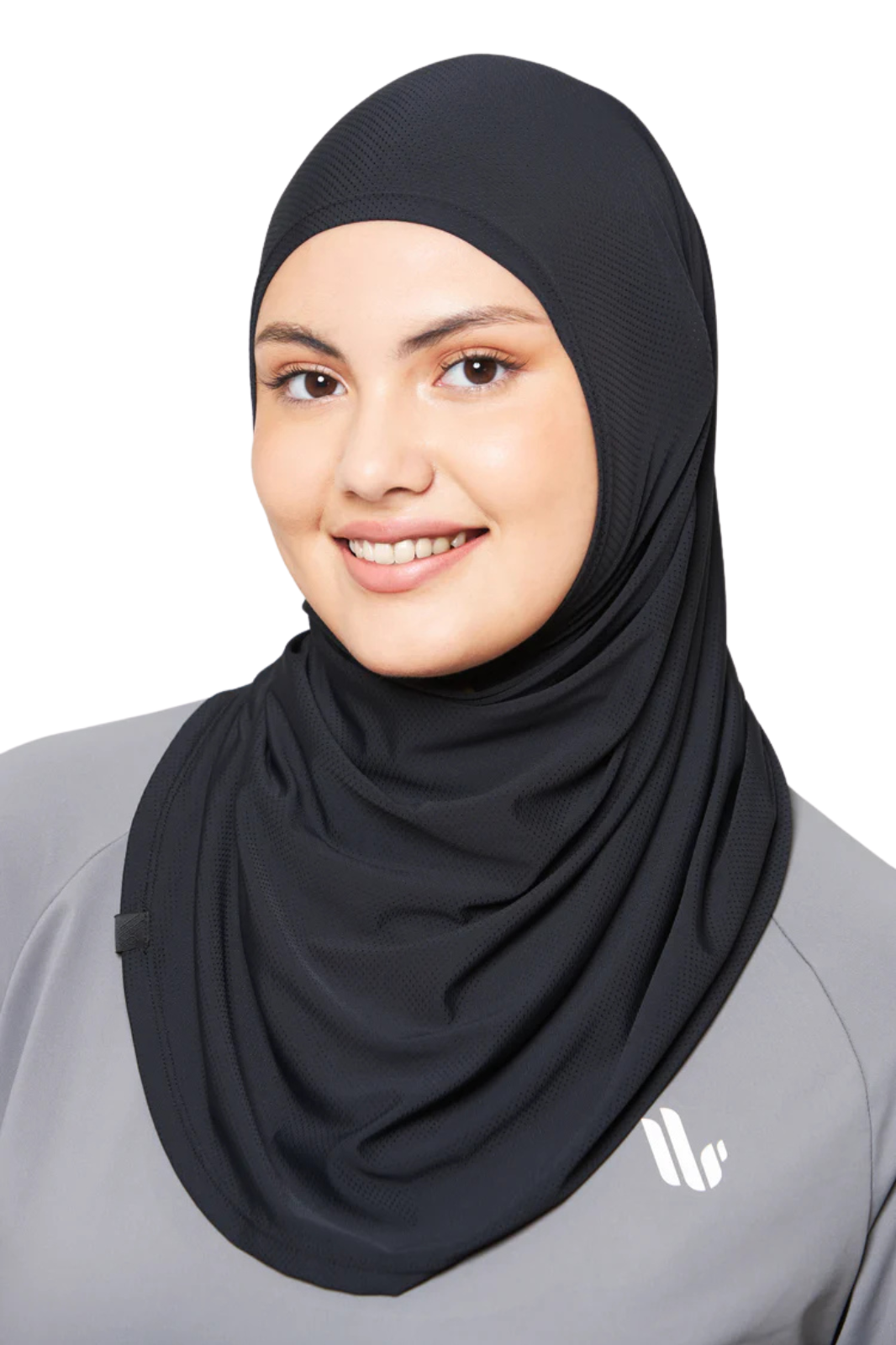 Dignitii Women's Breeze Shawl Sports Hijab - Black