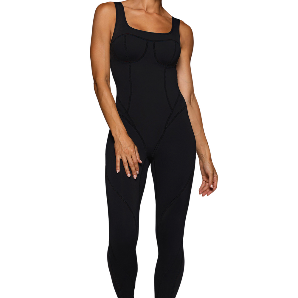 
                      
                        Michi Incite Black Jumpsuit for Gym
                      
                    