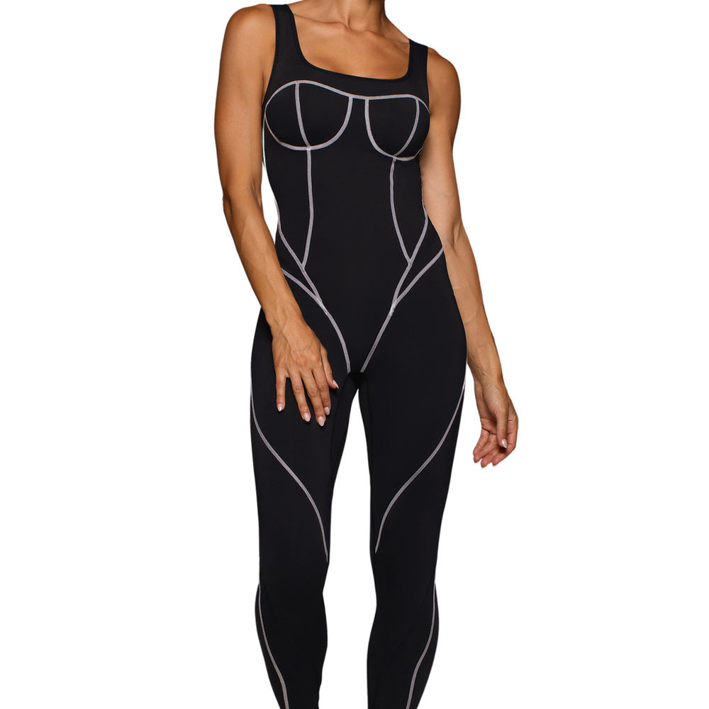 
                      
                        Michi Incite Black Jumpsuit for Gym
                      
                    