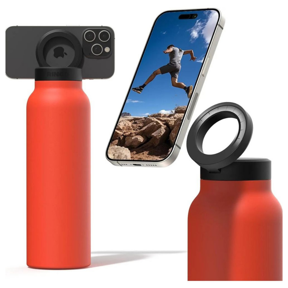 
                      
                        Ringo - Accessories  - MagSafe Water Bottle W/ Magnetic Booster Ring - 946 ml / 32 Oz - Orange
                      
                    